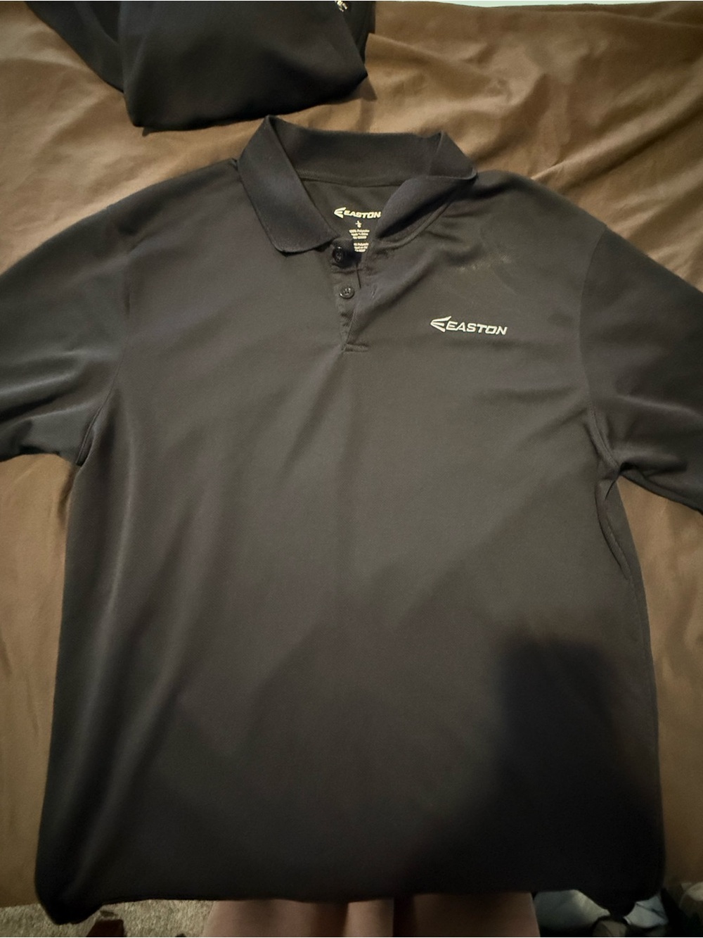 Easton Men’s Black Polo with Chest Logo